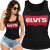 TANK TOP DAMSKI ŚMIESZNY  CREATIVE ELVIS